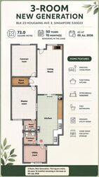 Blk 23 Hougang Avenue 3 (Hougang), HDB 3 Rooms #602811301
